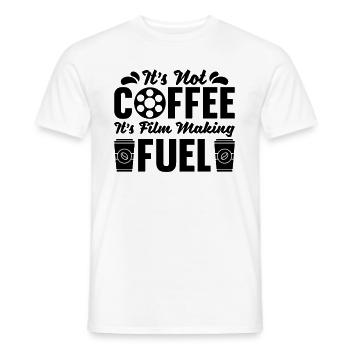 It's Not Coffee It's Filmmaking Director Filmmaker - Men's T-Shirt - white - Front - AI Model Male 178 dark (178cm)