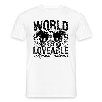 World's Most Loveable Zookeeper Animal Trainers - Männer T-Shirt - Weiß - Vorne - AI Model Male 178 dark (178cm)