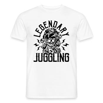Legendary Juggling Circus Staff Circus Clowns - Men's T-Shirt - white - Front - AI Model Male 178 dark (178cm)