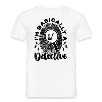 Je suis fondamentalement un détective détective détective détectives - T-shirt homme - blanc - Devant - AI Model Male 178 dark (178cm)