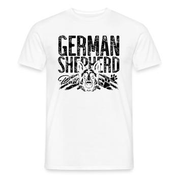 German Shepherd Police Dogs German Shepherd Lover - Männer T-Shirt - Weiß - Vorne - AI Model Male 178 dark (178cm)