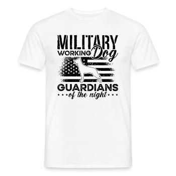 Military Working Dog Dog Owner Malinois Lover - Men's T-Shirt - white - Front - AI Model Male 178 dark (178cm)