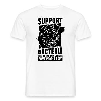 Soutenir les bactéries Ce sont des microbiologistes médicaux - T-shirt homme - blanc - Devant - AI Model Male 178 dark (178cm)