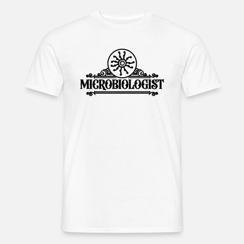 Microbiologist Biologist Science Microbiologists - Männer T-Shirt - Weiß