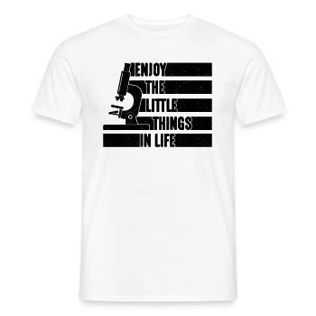 Profitez de petites choses Microbiologistes médicaux rétro - T-shirt homme - blanc - Devant - AI Model Male 178 dark (178cm)