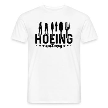 Hoeing Ain't Easy Herbalism Herb Lover Herbalist - Männer T-Shirt - Weiß - Vorne - AI Model Male 178 dark (178cm)