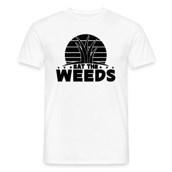 Eat The Weeds Herbalism Retro Herbal Herbalist - Männer T-Shirt - Weiß - Vorne - AI Model Male 178 dark (178cm)