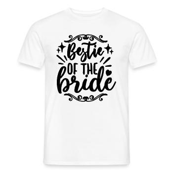 Bestie Of The Bride Wedding Party Maid Of Honors - Men's T-Shirt - white - Front - AI Model Male 178 dark (178cm)