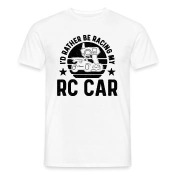 I'd Rather Be Racing My Retro Model Car RC Racer - Männer T-Shirt - Weiß - Vorne - AI Model Male 178 dark (178cm)