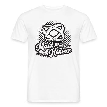 Maid Of Honour Bridal Wedding Party Maid Of Honors - Men's T-Shirt - white - Front - AI Model Male 178 dark (178cm)