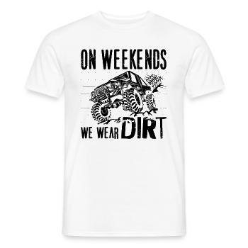 On Weekends We Wear Dirt Roadtrip Off-Road Racer - Männer T-Shirt - Weiß - Vorne - AI Model Male 178 dark (178cm)