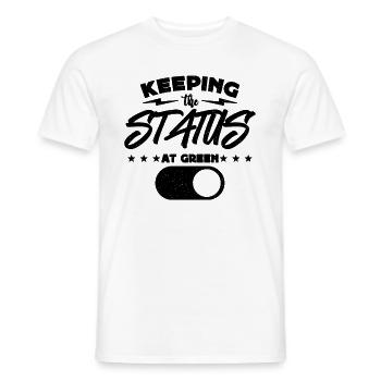Keeping The Status At Team Leader Project Manager - Men's T-Shirt - white - Front - AI Model Male 178 dark (178cm)