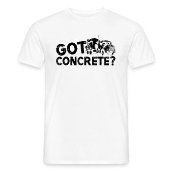 Got Concrete Cement Masonry Concrete Finishers - T-shirt homme - blanc - Devant - AI Model Male 178 dark (178cm)