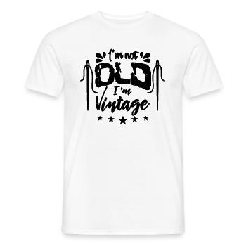 Je ne suis pas vieux Je suis amoureux du point de croix - T-shirt homme - blanc - Devant - AI Model Male 178 dark (178cm)