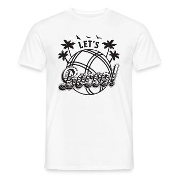 Let’s Bocce Petanque Loves Boules Bocce Player - T-shirt homme - blanc - Devant - AI Model Male 178 dark (178cm)