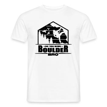 Do You Even Boulder Bro Climbing Wall Climber - Männer T-Shirt - Weiß - Vorne - AI Model Male 178 dark (178cm)
