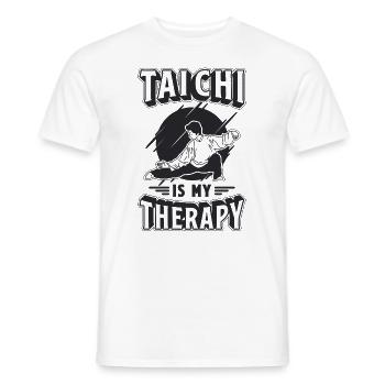 Tai Chi Is My Therapy Martial Arts Tai Chi Lover - Men's T-Shirt - white - Front - AI Model Male 178 dark (178cm)