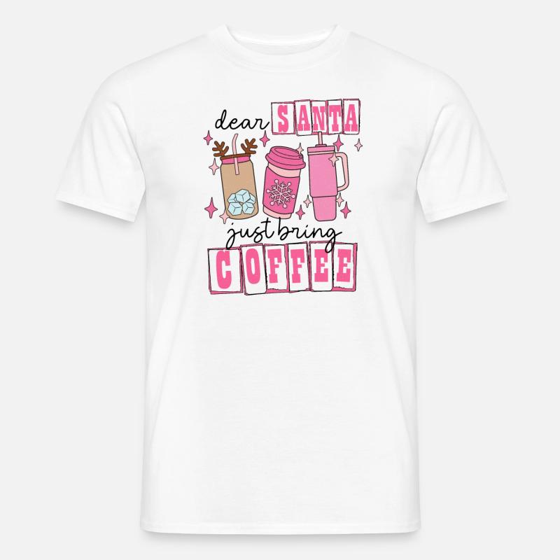 Winterzeit Schneeflocken Weihnachten Eis Geschenk - Männer T-Shirt - Weiß