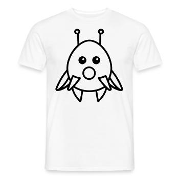soucoupe volante - T-shirt homme - blanc - Devant - AI Model Male 178 dark (178cm)