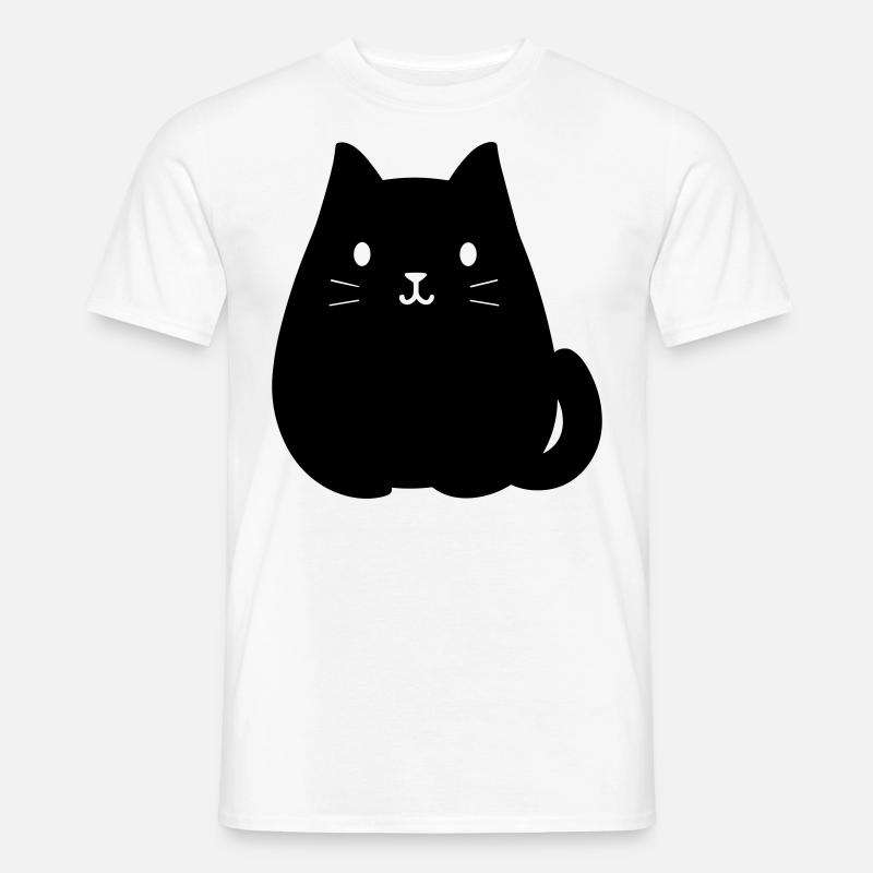 Katze - Männer T-Shirt - Weiß