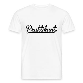 praktikant - Männer T-Shirt - Weiß - Vorne - AI Model Male 178 dark (178cm)