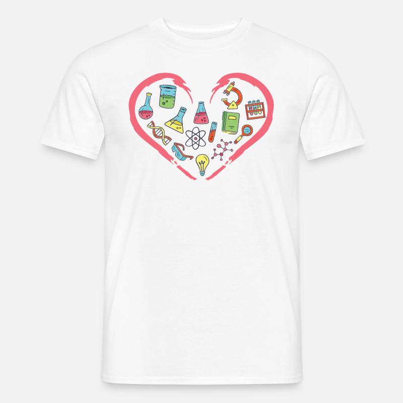 I love Science and Physics - Men's T-Shirt - white