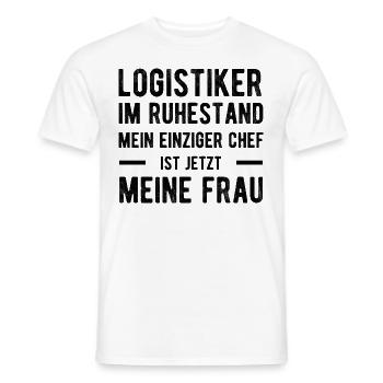 Logistiker Spruch Verheiratet - Männer T-Shirt - Weiß - Vorne - AI Model Male 178 dark (178cm)