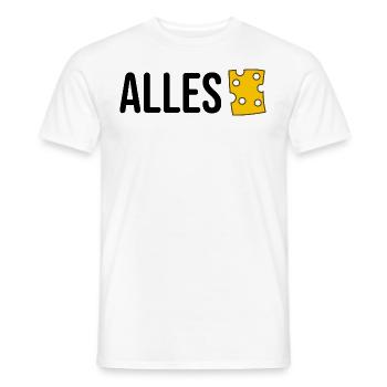Alles Käse Humor Geschenkideen - Männer T-Shirt - Weiß - Vorne - AI Model Male 178 dark (178cm)