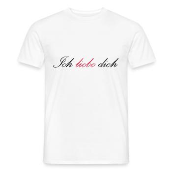 Ich liebe dich - Männer T-Shirt - Weiß - Vorne - AI Model Male 178 dark (178cm)