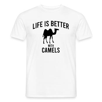 Camel Kamel Spruch - Männer T-Shirt - Weiß - Vorne - AI Model Male 178 dark (178cm)