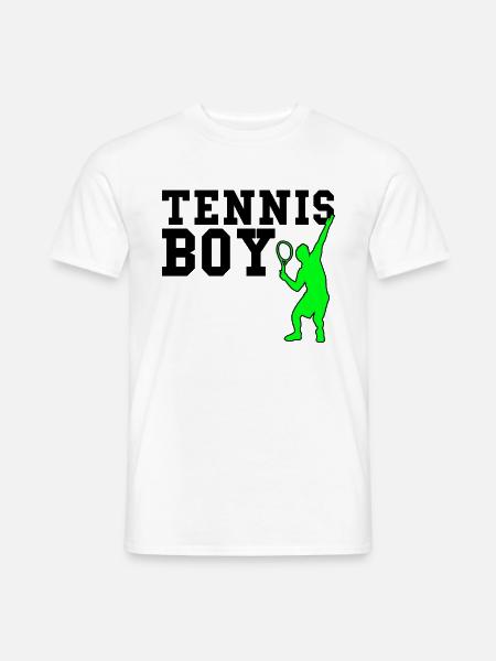 Tennis boy - Männer T-Shirt - Weiß