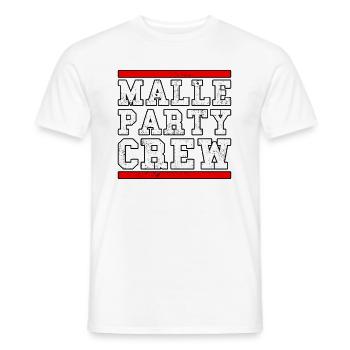 Malle Party Crew - Männer T-Shirt - Weiß - Vorne - AI Model Male 178 dark (178cm)