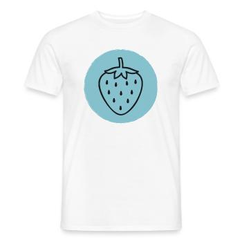 Fraise - T-shirt homme - blanc - Devant - AI Model Male 178 dark (178cm)