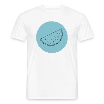 Pastèque - T-shirt homme - blanc - Devant - AI Model Male 178 dark (178cm)