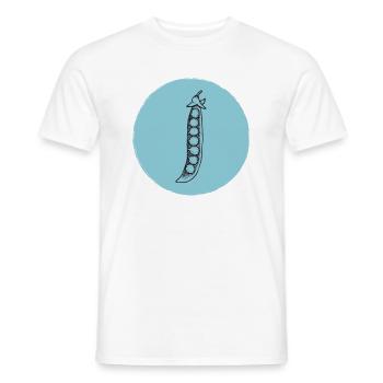 Erbsen - Männer T-Shirt - Weiß - Vorne - AI Model Male 178 dark (178cm)