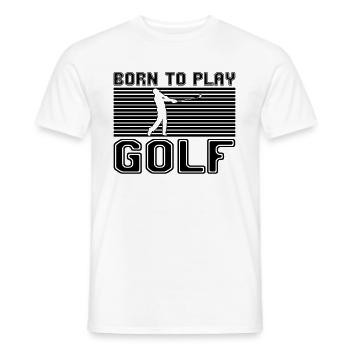 Golf - Männer T-Shirt - Weiß - Vorne - AI Model Male 178 dark (178cm)