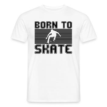 patinage - T-shirt homme - blanc - Devant - AI Model Male 178 dark (178cm)