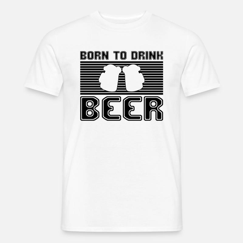 bier - Männer T-Shirt - Weiß
