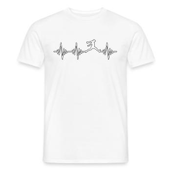 Parkour Heartbeat - Men's T-Shirt - white - Front - AI Model Male 178 dark (178cm)
