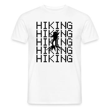 Randonnée Alpinisme - T-shirt homme - blanc - Devant - AI Model Male 178 dark (178cm)