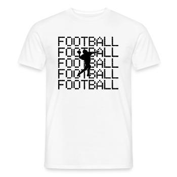 football rugby - Männer T-Shirt - Weiß - Vorne - AI Model Male 178 dark (178cm)
