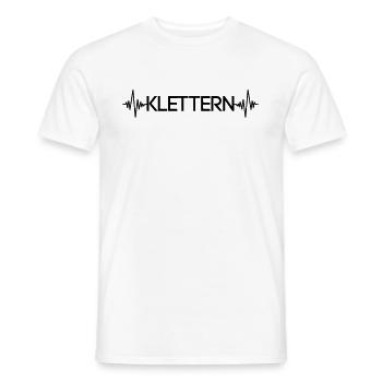 Climbing Heartbeat - Men's T-Shirt - white - Front - AI Model Male 178 dark (178cm)