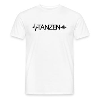 Tanzen Herzschlag - Männer T-Shirt - Weiß - Vorne - AI Model Male 178 dark (178cm)