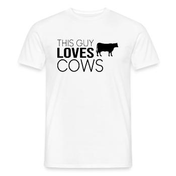 Typ Kuh Spruch - Männer T-Shirt - Weiß - Vorne - AI Model Male 178 dark (178cm)