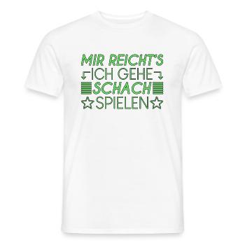 Schach Spruch - Männer T-Shirt - Weiß - Vorne - AI Model Male 178 dark (178cm)