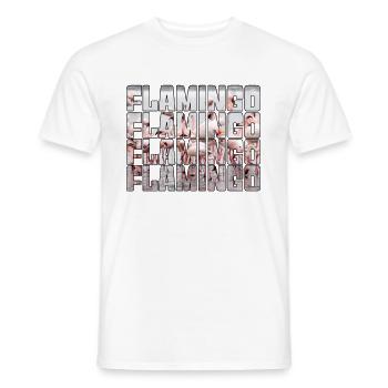Flamant - T-shirt homme - blanc - Devant - AI Model Male 178 dark (178cm)