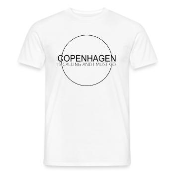 Detto di Copenaghen - T-shirt uomo - bianco - Fronte - AI Model Male 178 dark (178cm)