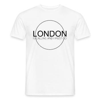 Citation de Londres - T-shirt homme - blanc - Devant - AI Model Male 178 dark (178cm)