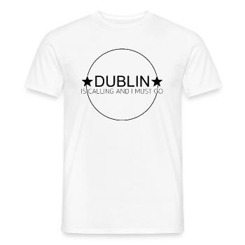 Dicton de Dublin - T-shirt homme - blanc - Devant - AI Model Male 178 dark (178cm)