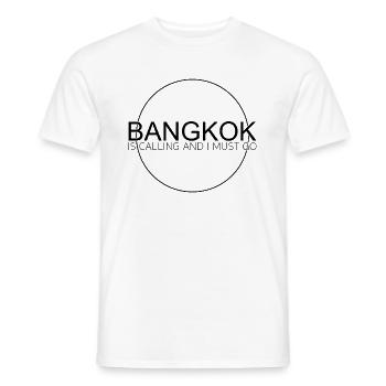 Citation de Bangkok - T-shirt homme - blanc - Devant - AI Model Male 178 dark (178cm)